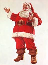 Santa Claus after the Coca Cola ads.