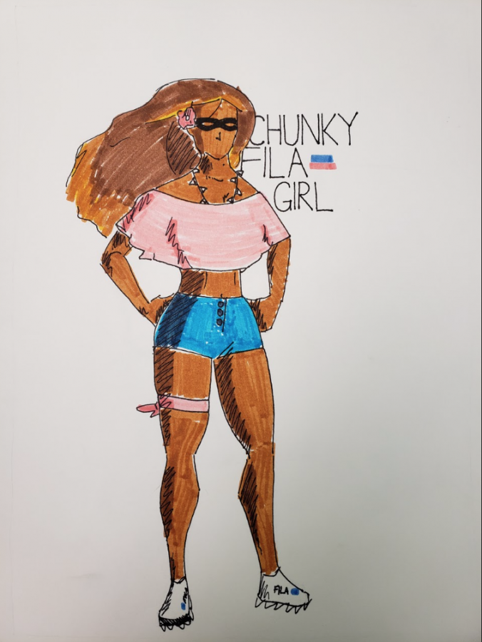 Chunky Fila Girl