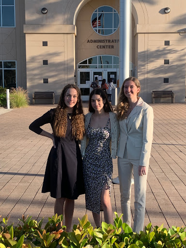 Haylen Irvan, Isabella Burgos, and Kathryn Barry at the Laws of Life Contest