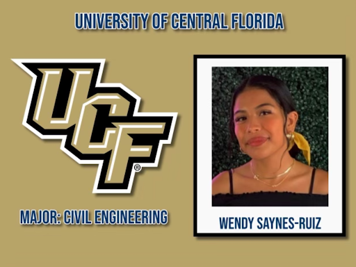Congratulations to Wendy Saynes-Ruiz on her commitment to UCF in the summer semester! She will be studying Civil Engineering. Charge on!