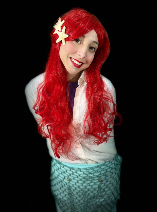 Kira Swanson, the lead, in the MIA production of The Little Mermaid 