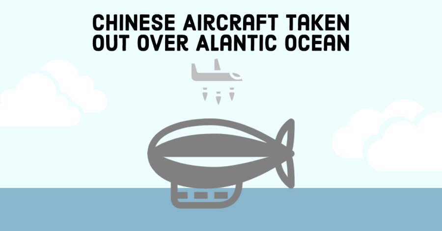 Chinese Aircraft taken out over Atlantic Ocean