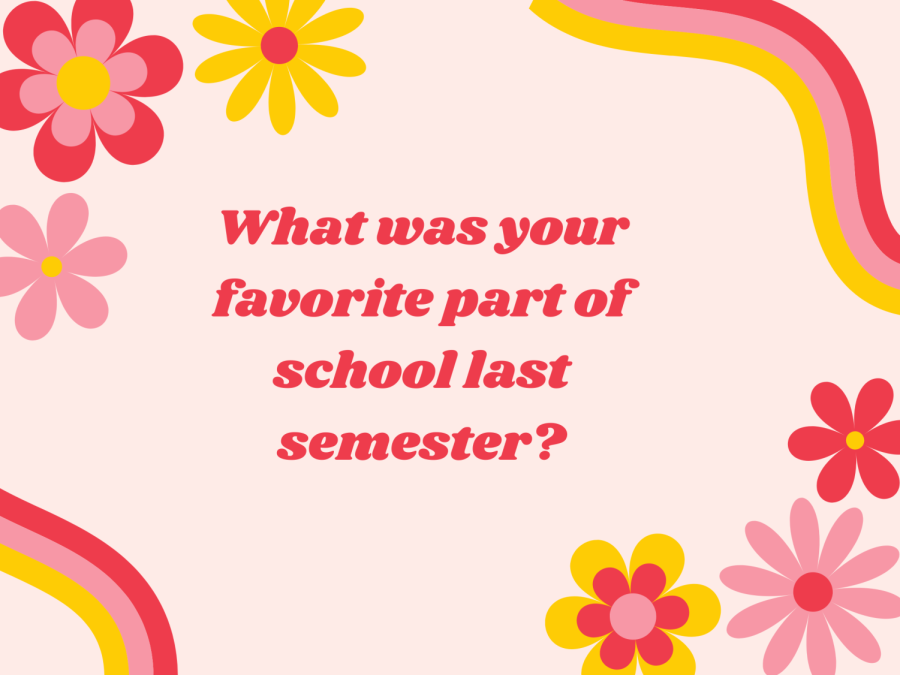 What was your favorite part of school this semester?