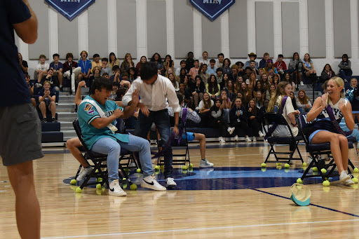 MIA students and staff show their school spirit at the recent pep rally.