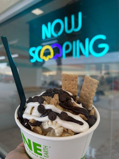 Pictured is the iconic “Campfire Daydream” specialty sundae that tastes like a smore. Photo credit to Ava Tobiason.