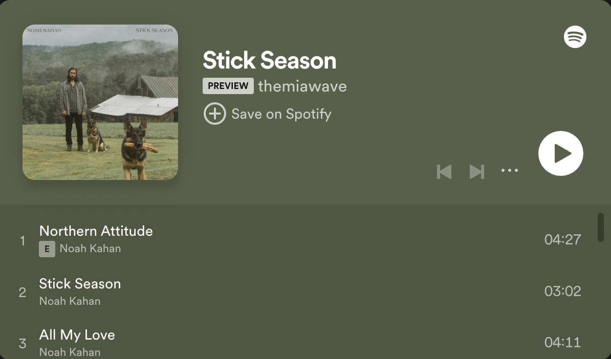 Stick Season Album Review