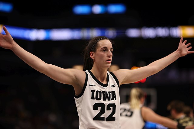 Photo credit to John Mac via Wikipedia Commons under Wikipedia Commons License. 
Iowa Womens Basketball champion Caitlin Clark is an upcoming name in the industry.

