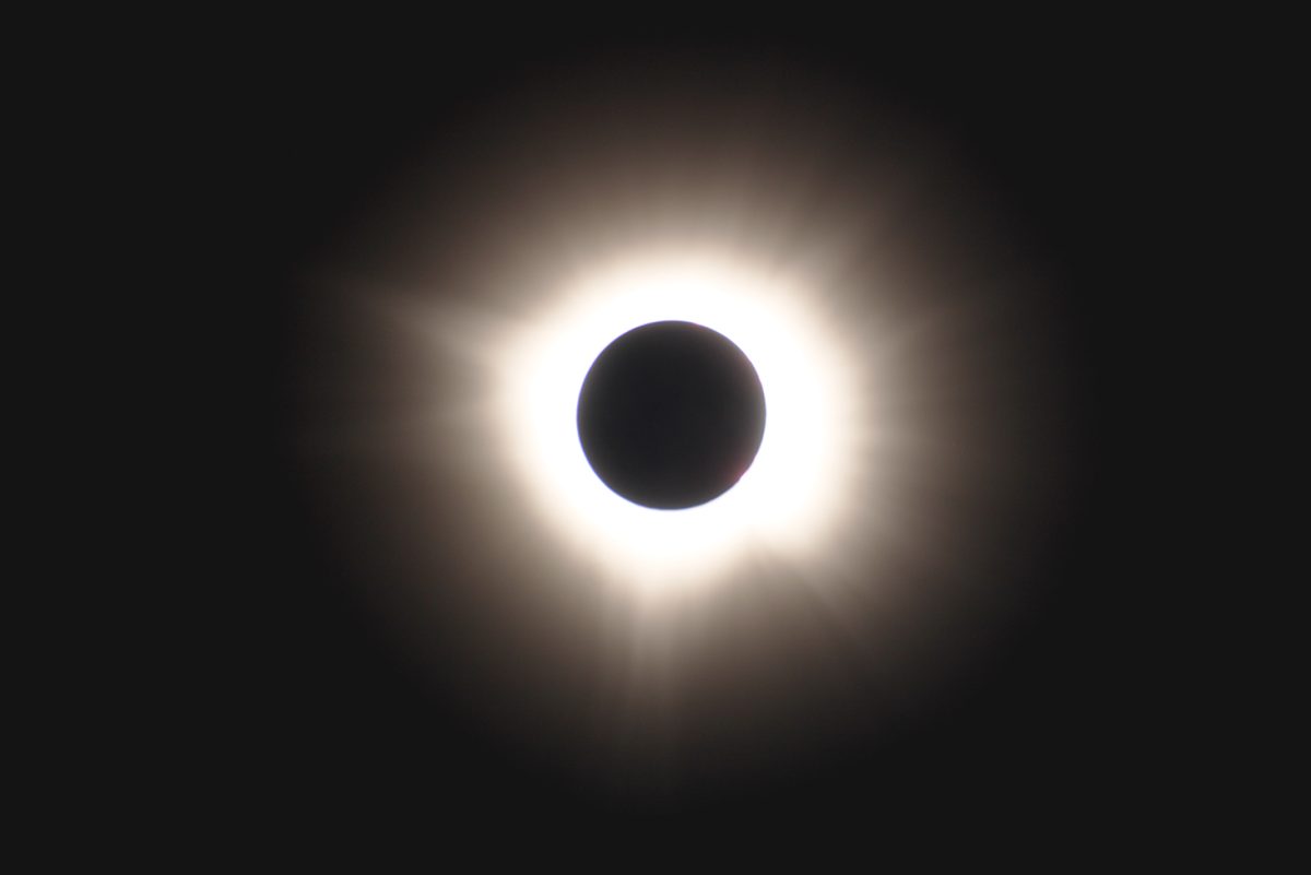 The+April+8+solar+eclipse+seen+during+totality%2C+at+1%3A48+PM+in+Dallas.