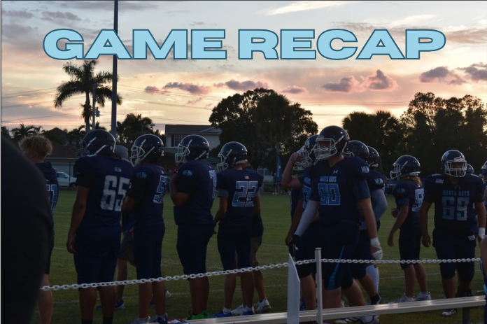 MIA Varsity Football team's bench getting ready to play. 