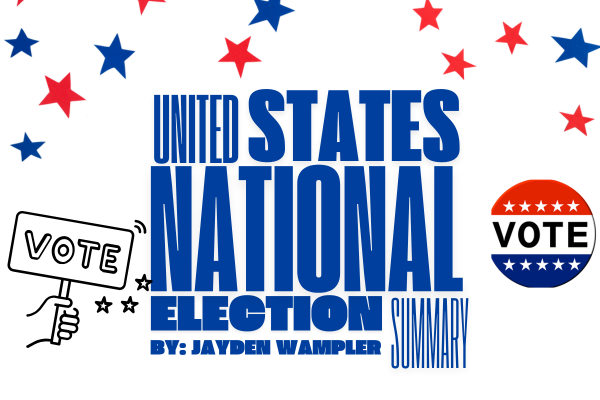 A cover image made by Lauren Riley for the article "United States National Election Summary".