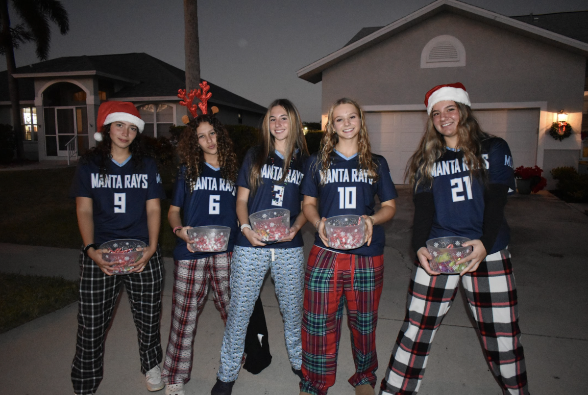 (Left to right) Helen Totten, Jade Messanger, Grace Elliot, Gracie Johnson, and Emma Nash.