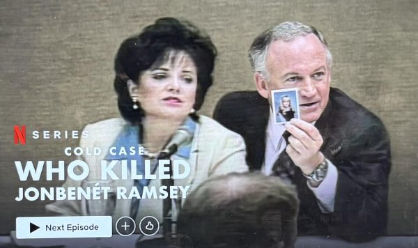 A photo containing the cover image of Cold Case: Who Killed JonBenet Ramsey on Netflix