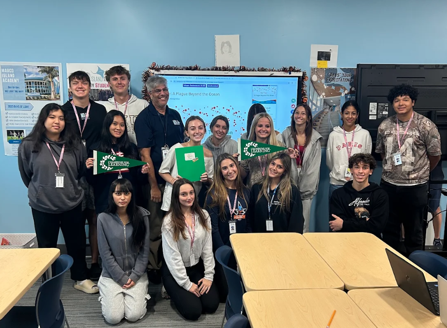 The Wave staff after learning of their grant from Champions For Learning.