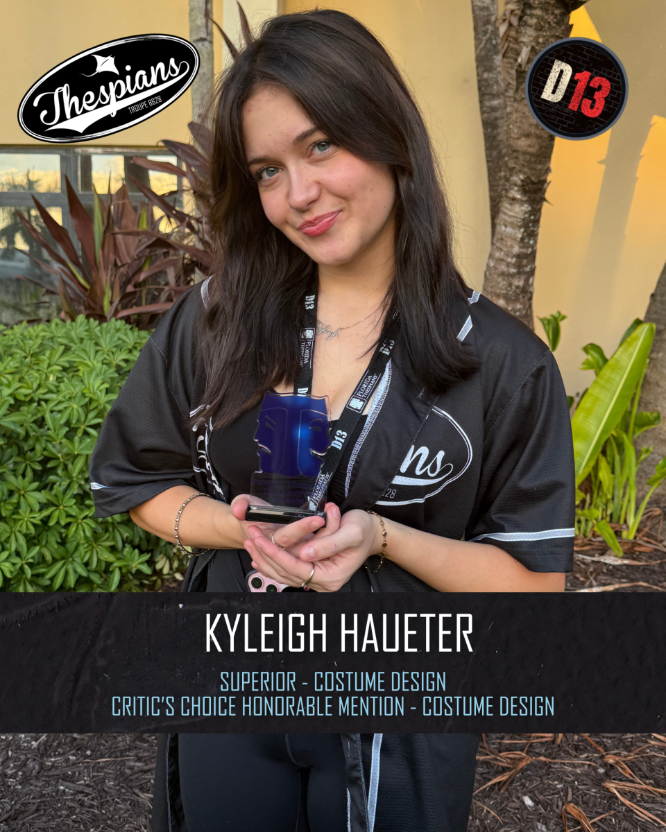  Kyleigh Hautuer with her Superior award and all her accomplishments. 